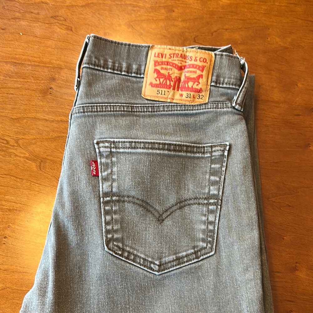 Levi's Gray Denim Jeans